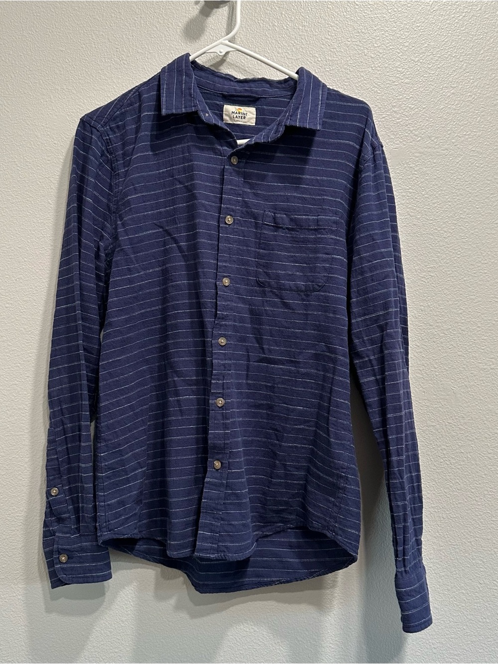 Marine Layer,cotton,navy with stripes,small